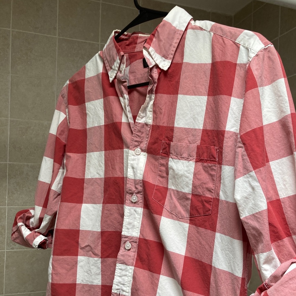 J.Crew Red Check Shirt - Picture 5 of 5